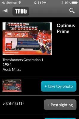 Game screenshot TFDB Transformers fan database apk