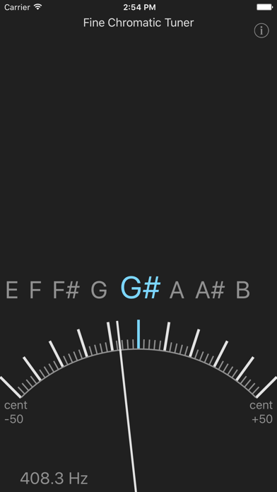 Fine Chromatic Tuner Screenshot