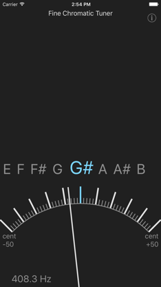 Fine Chromatic Tuner screenshot 1