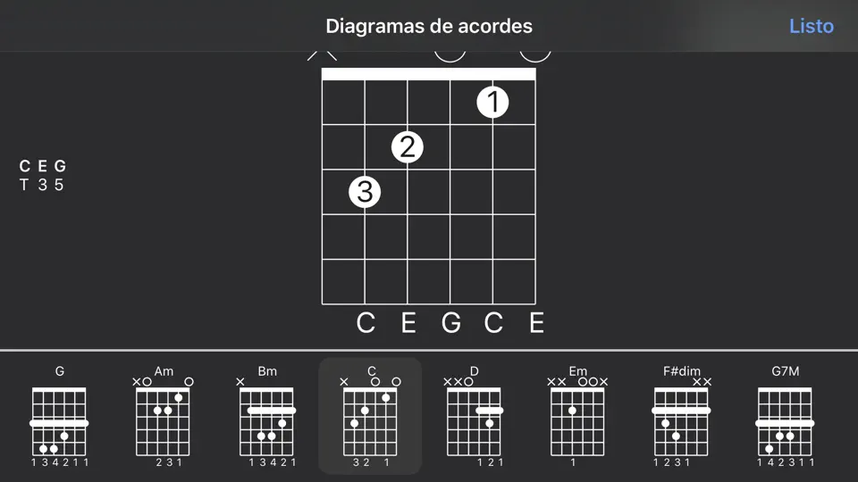 Captura de pantalla de Guitar Pro en iPhone 8