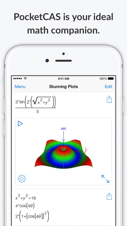 Mathematics with PocketCAS Pro screenshot-0