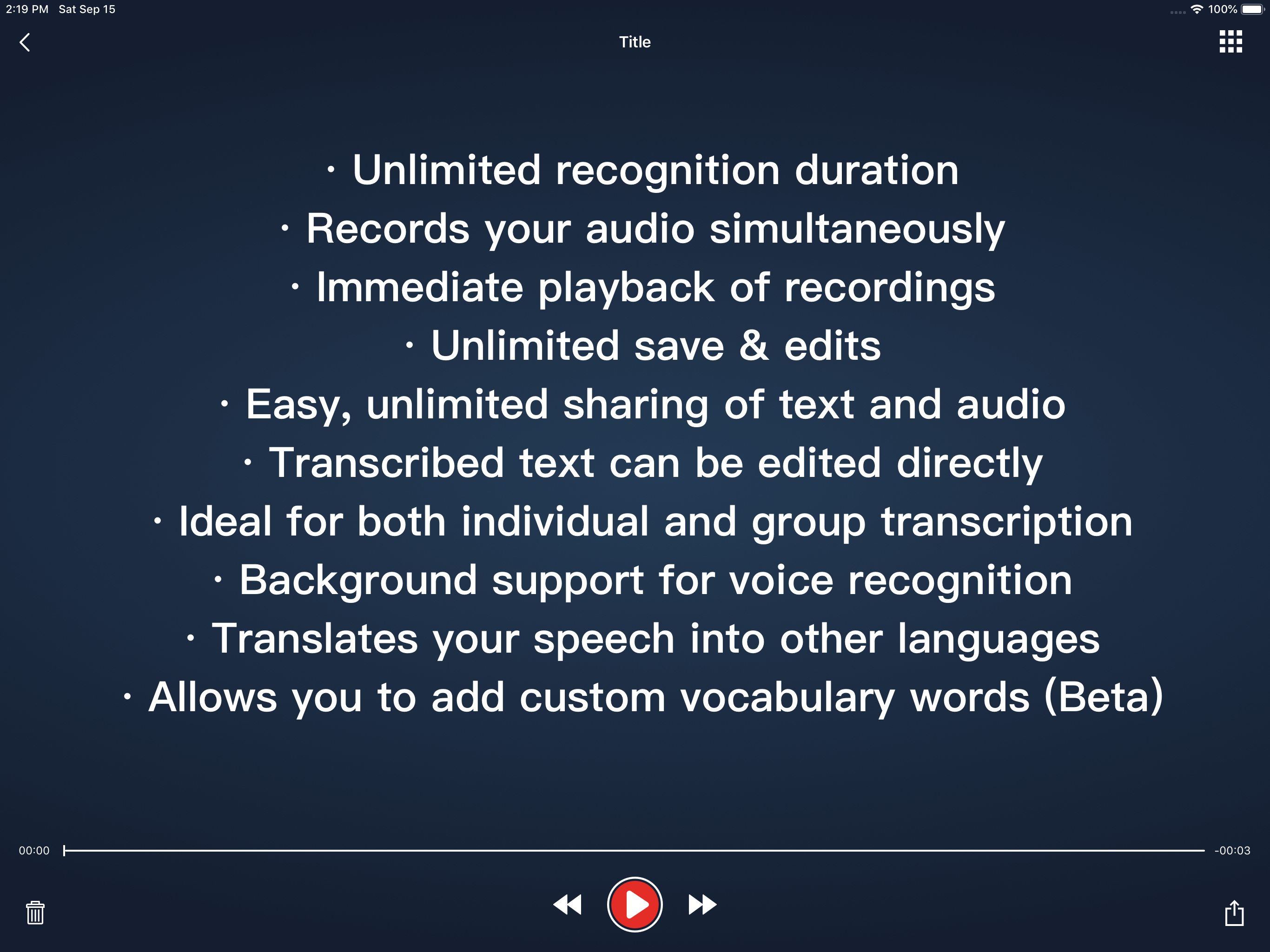 Voice Dictation - Speechy screenshot 11