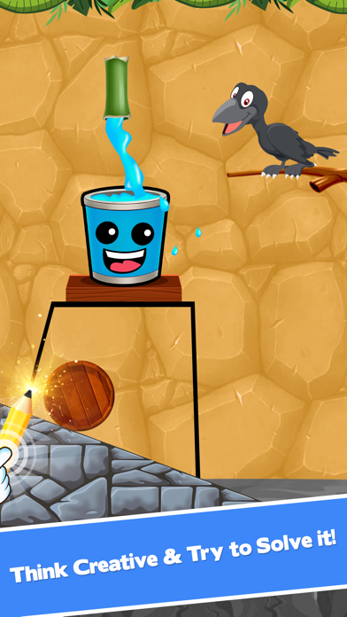 Happy Glass - Draw a Line Game Screenshot