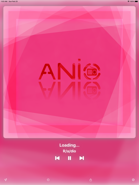 Anio - AnimeSong Radio iPad screenshot 1 - Music app