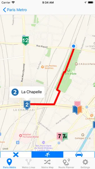Скриншот Европа Метро на iPhone 4