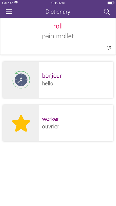 Screenshot #1 pour Best English-French Dictionary