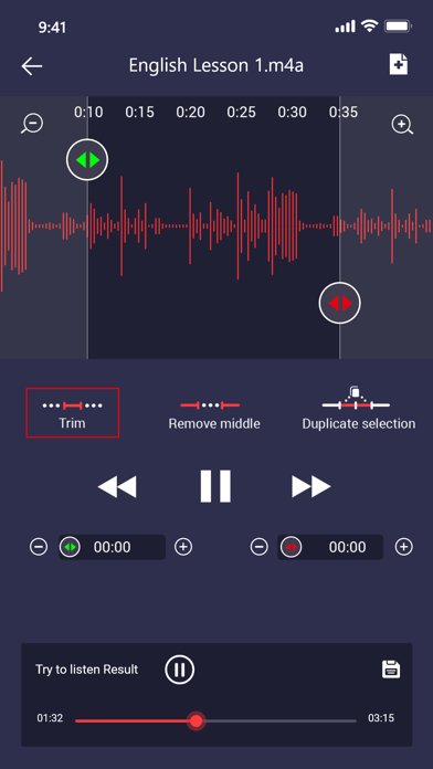 Voice recorder & editor Pro Screenshot