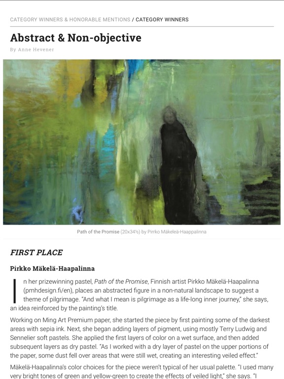 Pastel Journal iPad screenshot 6 - Magazines & Newspapers app