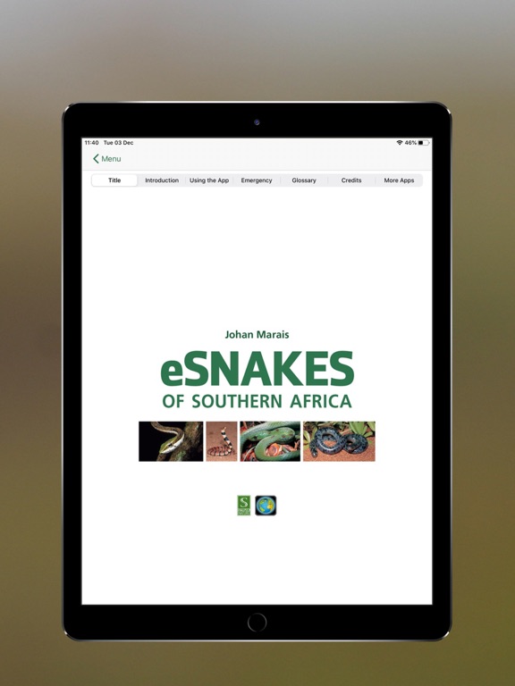 Screenshot #1 for eSnakes Southern Africa
