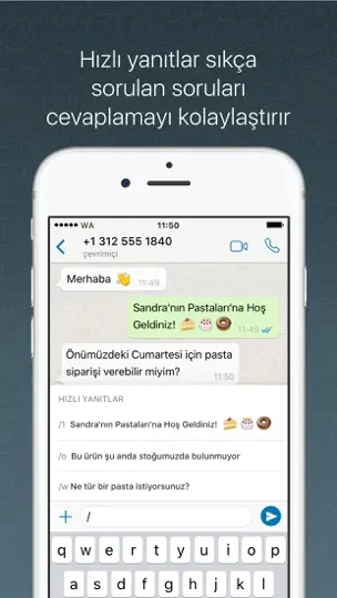 WhatsApp Business iPhone Ekran Görüntüsü 3