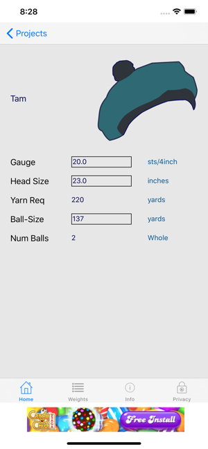 Knitting Yarn Calc(圖4)-速報App