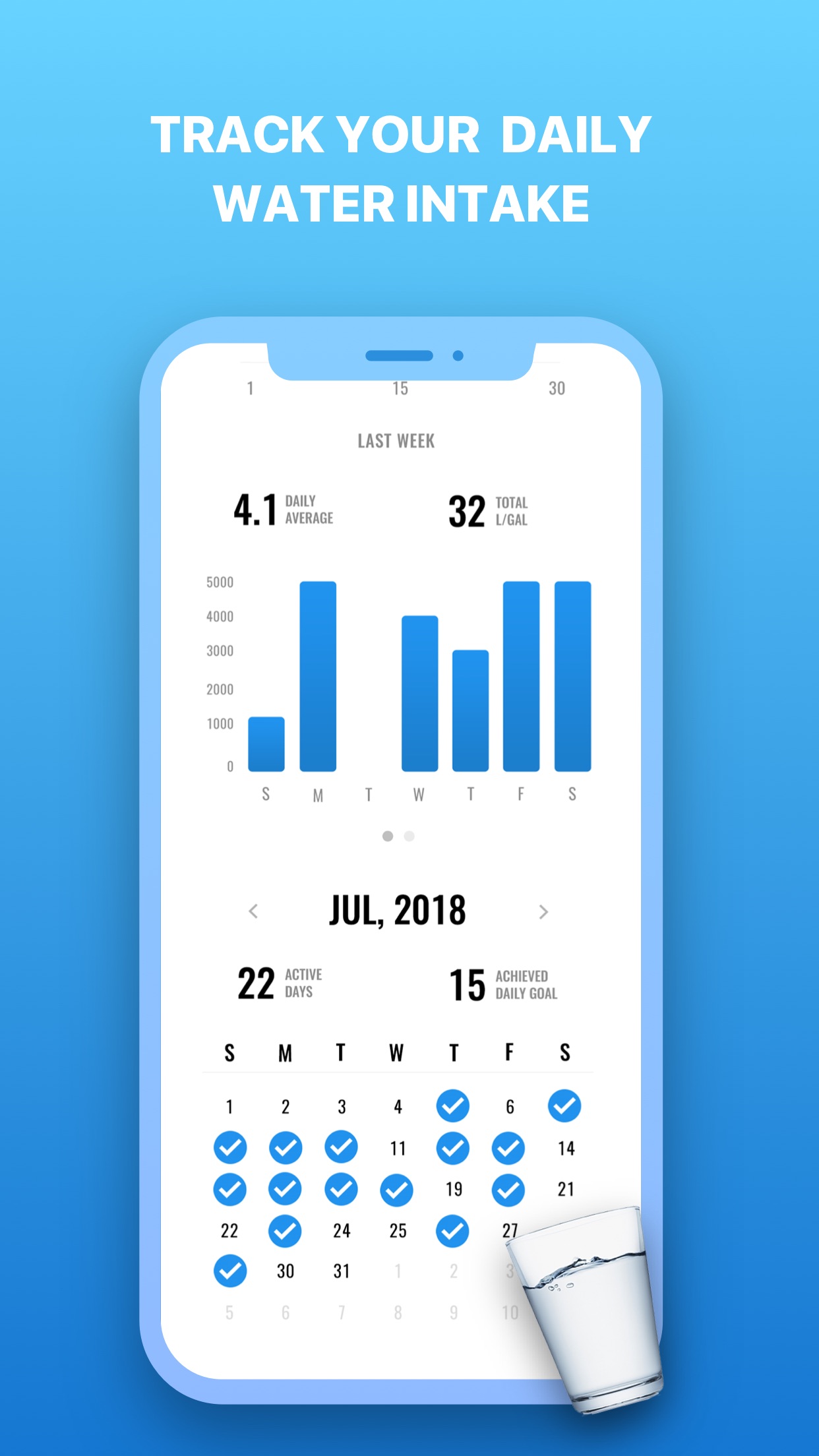 Screenshot do app Water Coach