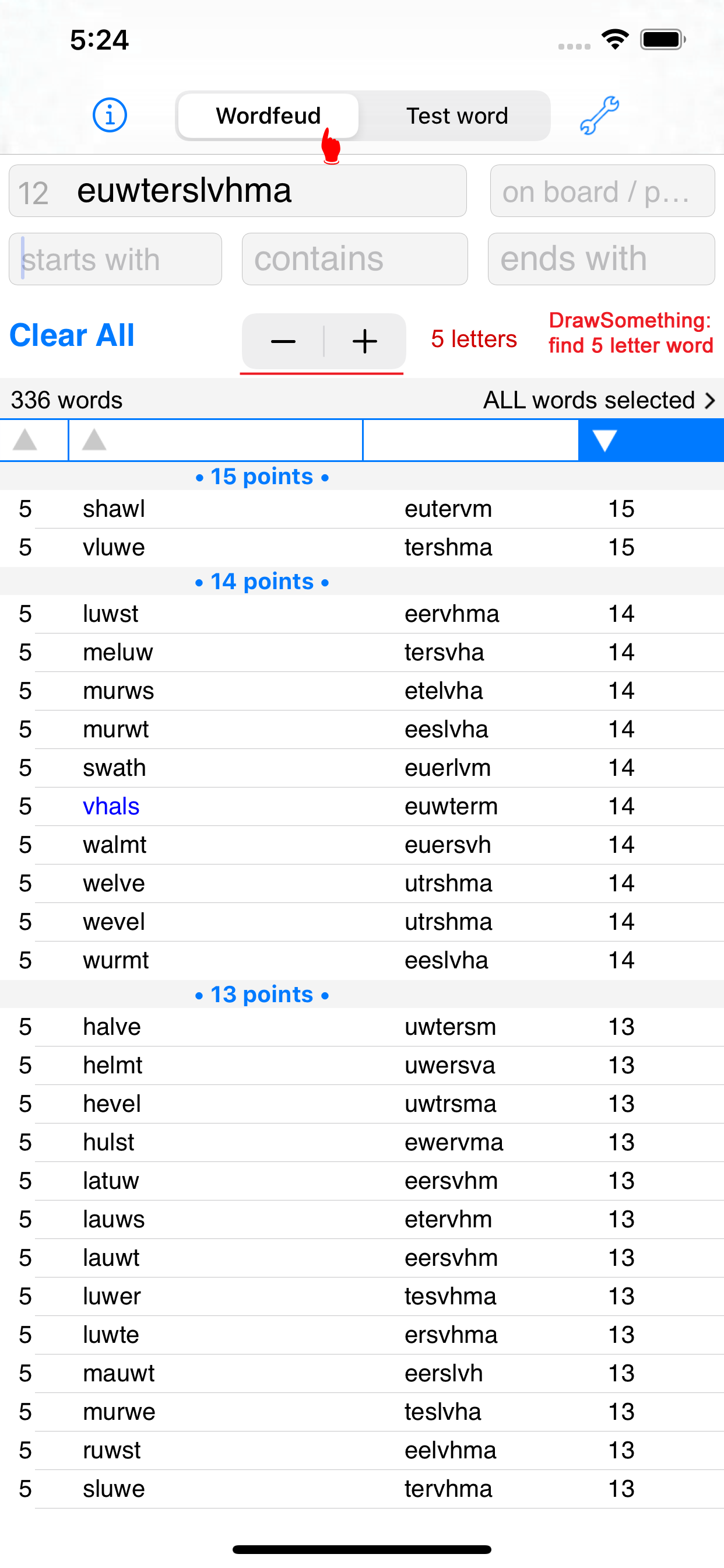 NL Woordvinder Wordfeud