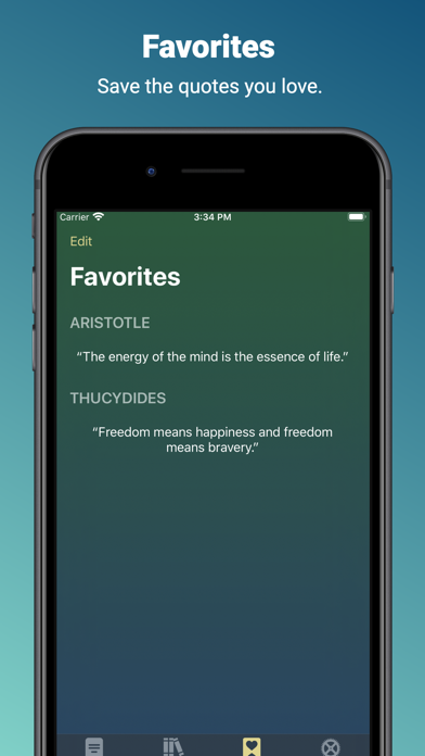 Thallo - ancient Greek quotes Screenshot