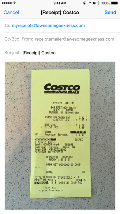 Screenshot #2 pour Receipt Emailer
