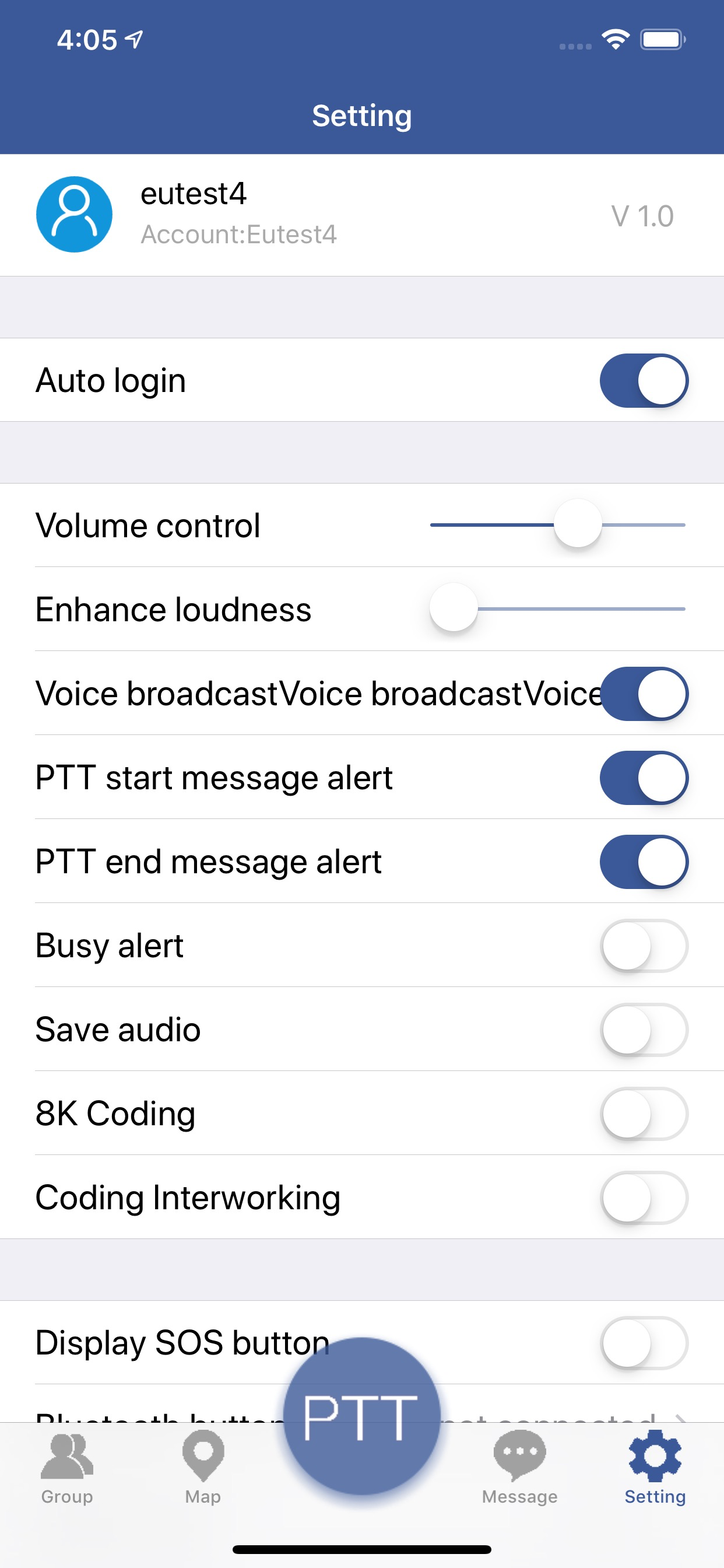 NPTT - Network Push To Talk