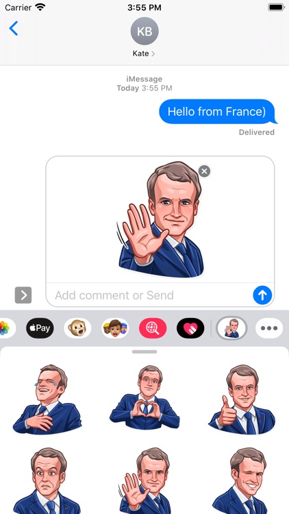 E. Macron Stickers