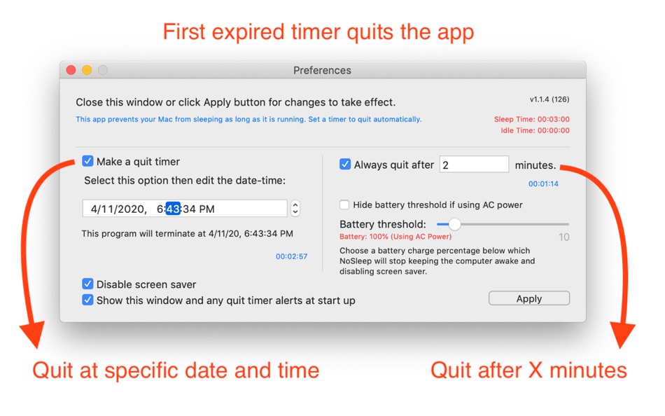 #2. NoSleep (macOS) Door: Limit Point Software