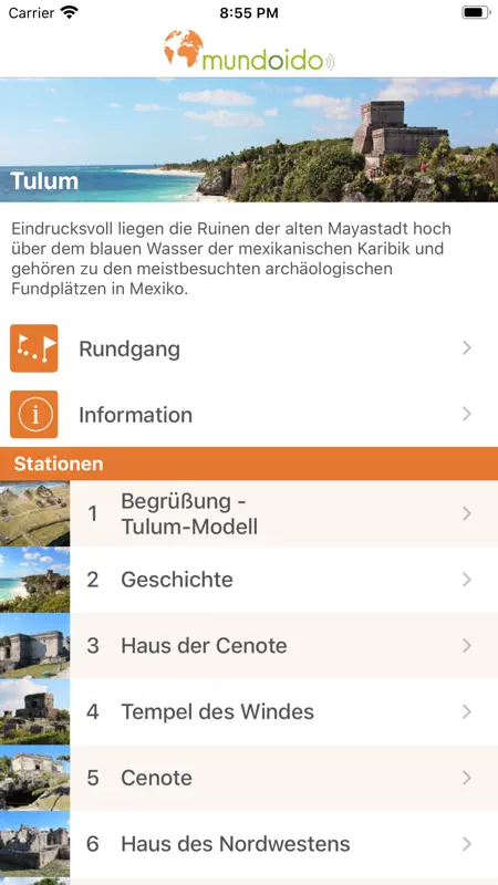 Audioguide Tulum screenshot 1 of 5