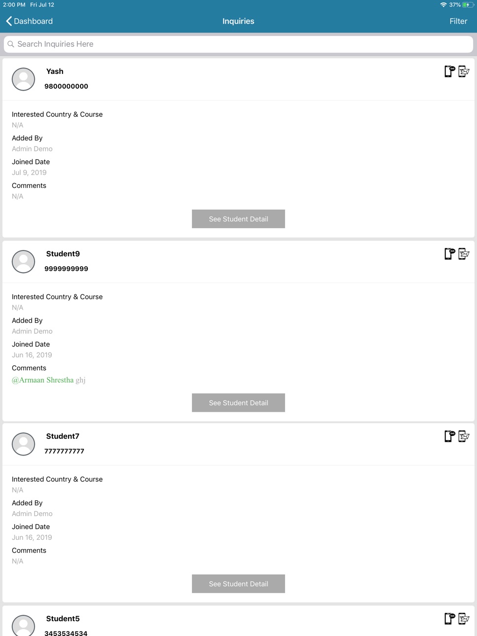 iPad screenshot
