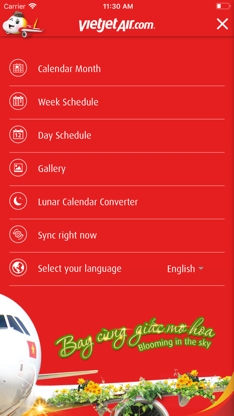 Vietjet Calendar screenshot 2