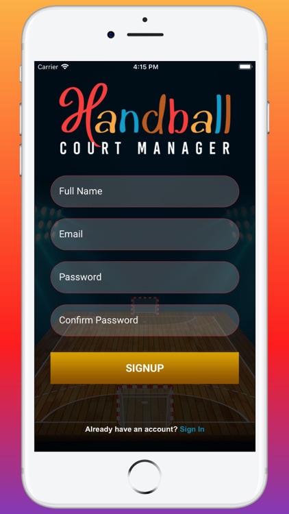 Handball Court Manager