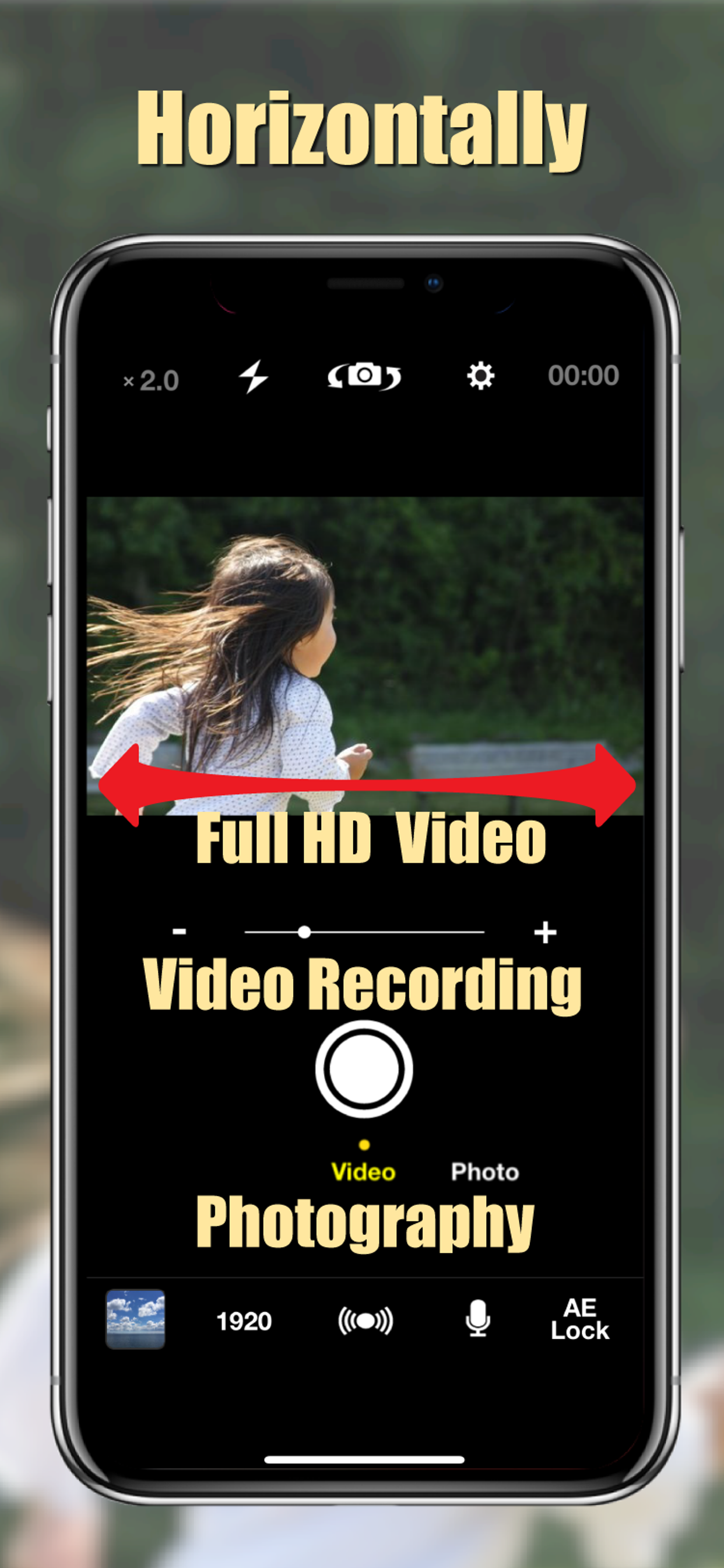 HiVideo - 縦持ち横長写真＆ビデオカメラ撮影