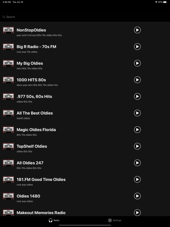 Screenshot #5 pour Old Music - Oldies