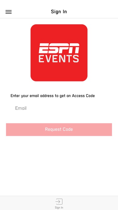 ESPN Events Screenshot