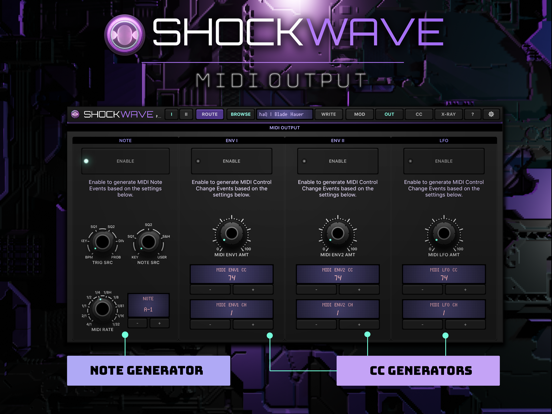 ShockWave - Synth Module iPad app afbeelding 5
