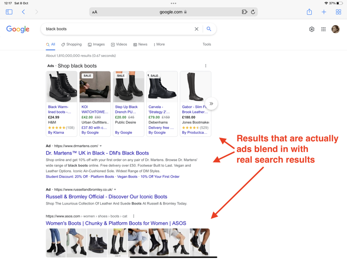Remove Ads from Google Search