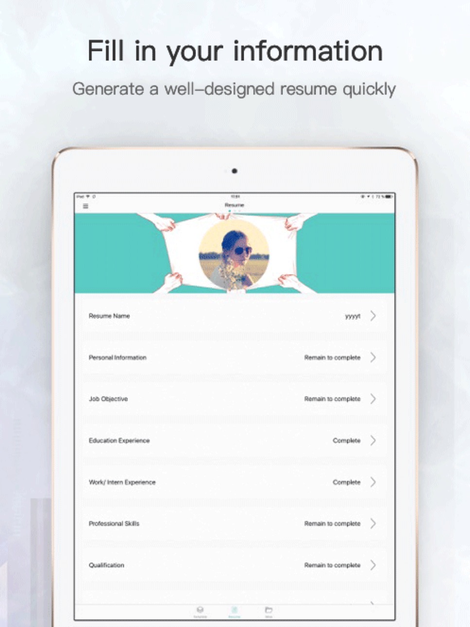 iPad screenshot