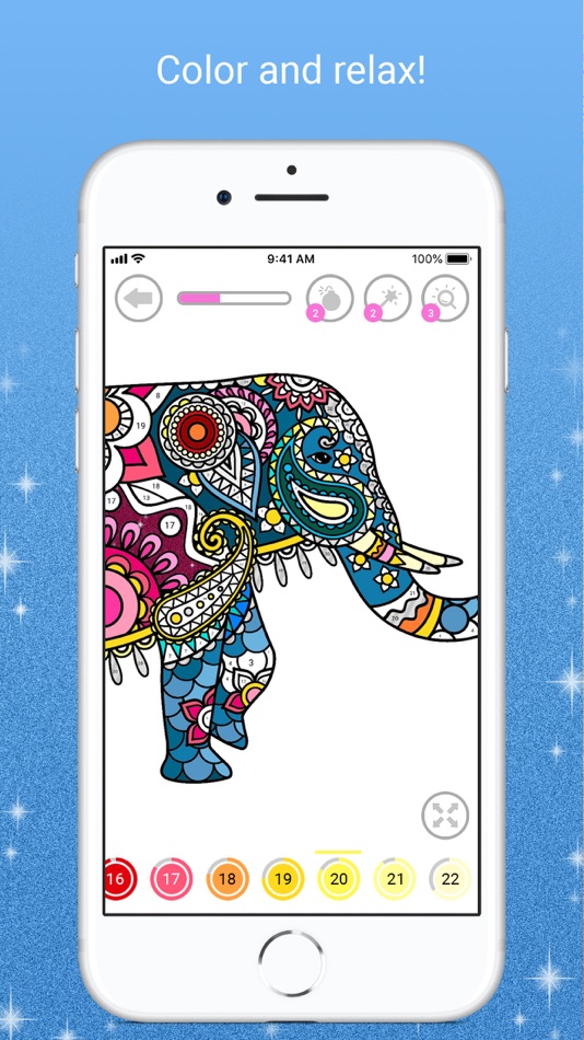 #5. Mandala Color by Number (iOS) Podle: Abovegames LTD