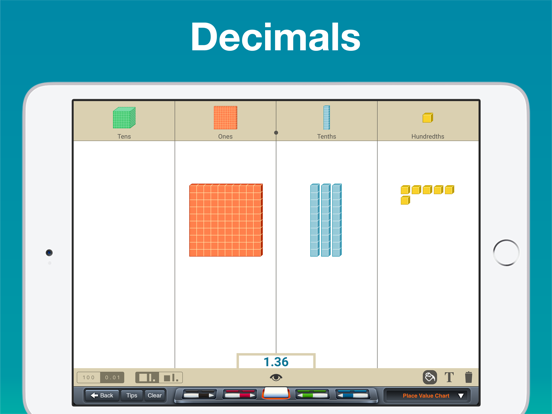 Base Ten Blocks Manipulative iPad screenshot 4 - Education app