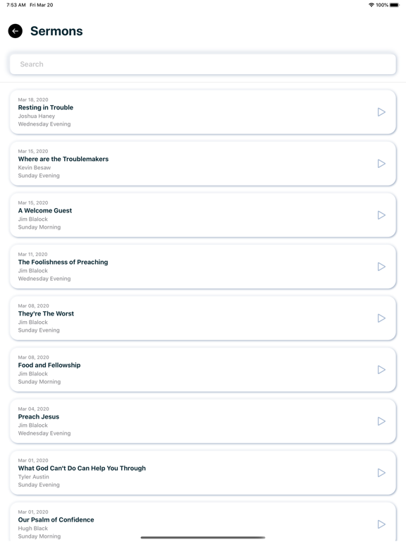 Beacon Baptist Church, Florida iPad screenshot 1 - Lifestyle app