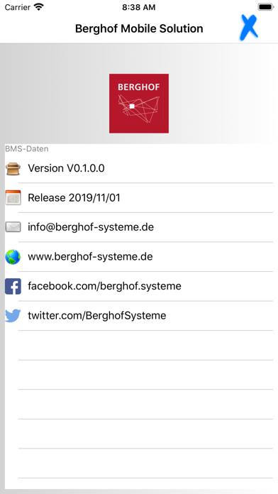 Screenshot #2 pour Berghof Mobile Solution 19