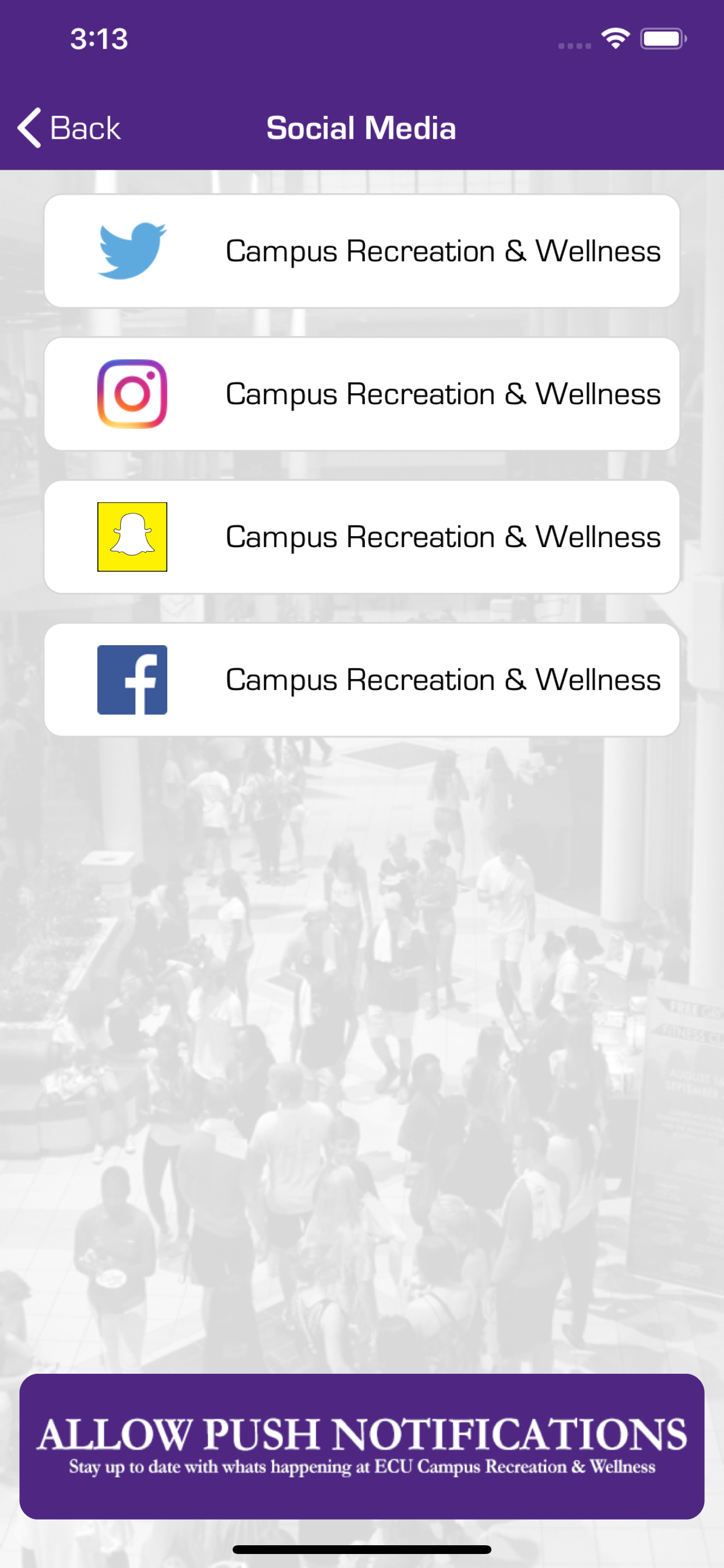 ECU Rec and Wellness screenshot 5