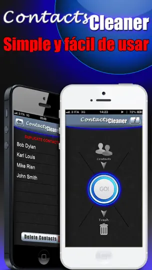 Captura de pantalla de Contacts Cleaner Pro en iPhone 1