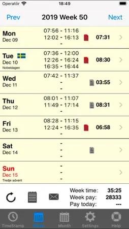 TimeAssistLite screenshot 2