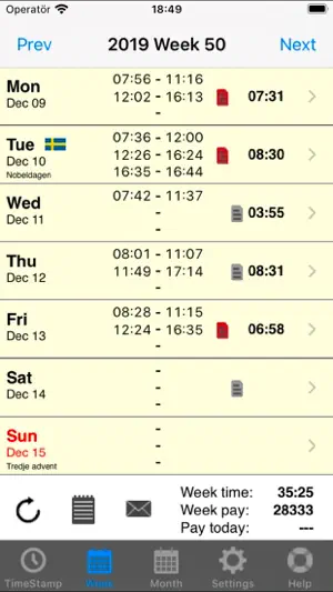TimeAssistLite screenshot 2