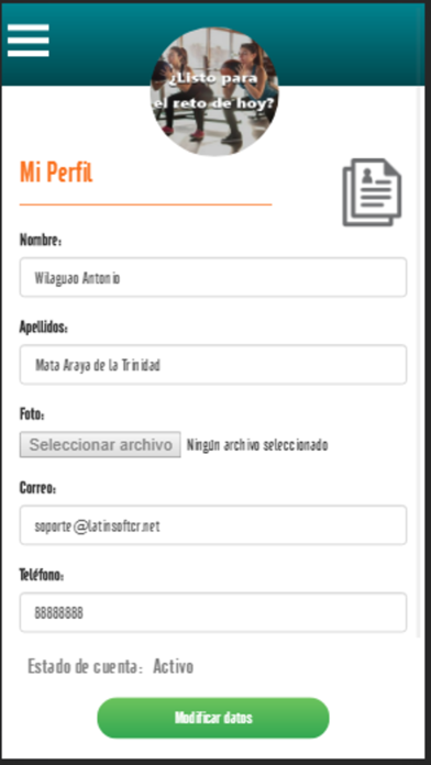 App screenshot