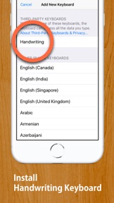 Handwriting Keyboard screenshot