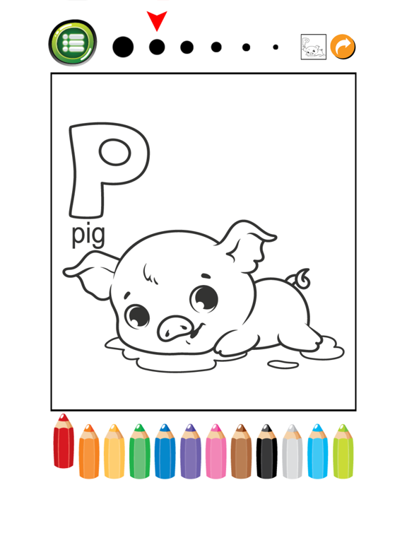 Screenshot #6 pour Livre de coloriage animaux ABC