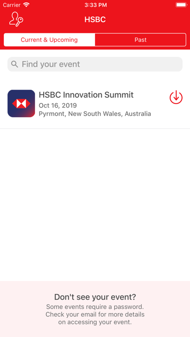 Screenshot #1 pour HSBC Innovation Summit
