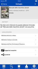Polimi Library screenshot