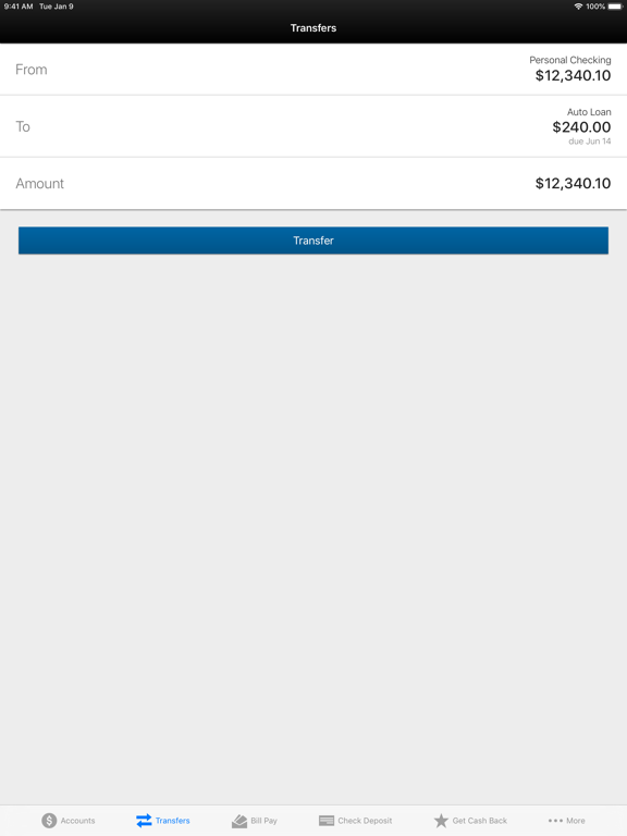 Citizens National Bank iPad screenshot 4 - Finance app