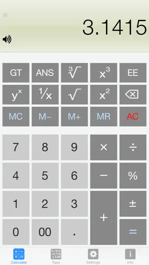 Calculator Silver Lite screenshot 1