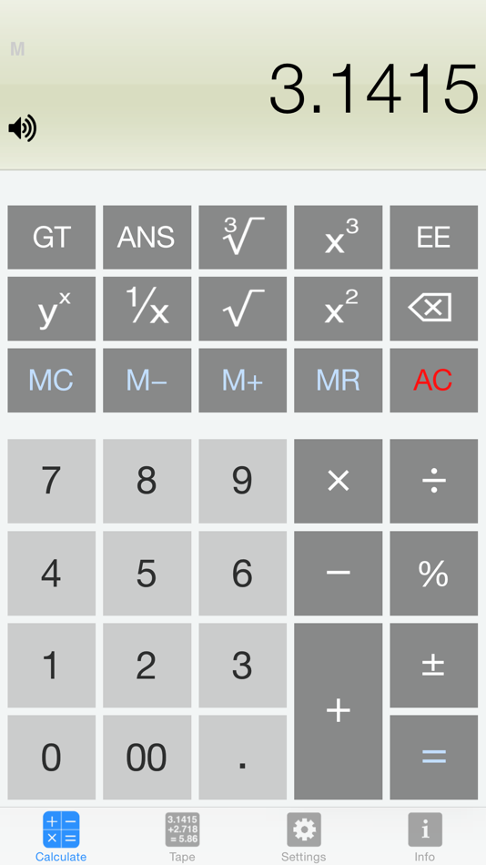 #1. Calculator Silver Lite (iOS) 由: Hannes Sverrisson