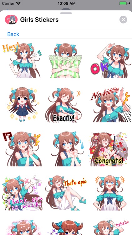 Girls Stickers screenshot-9