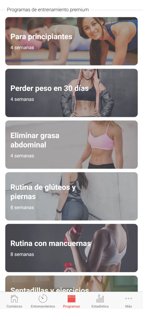 Entrenamientos para mujeres